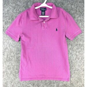 Polo Ralph Lauren Boy's Size 8 Pink Polo Shirt Classic Fit Pony